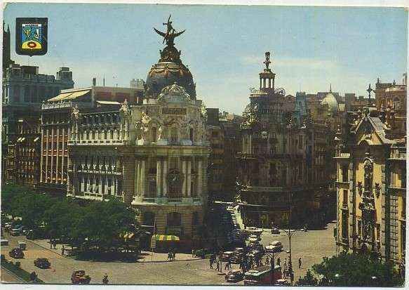 POSTAL DE MADRID. CALLE DE ALCALA Y AVENIDA JOSE ANTONIO Nº 137