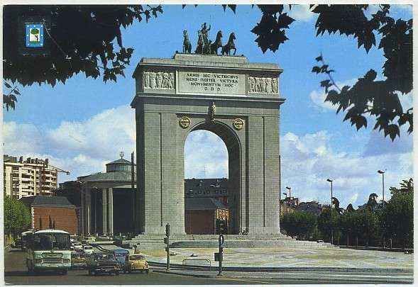 POSTAL DE MADRID. ARCO DE LA VICTORIA