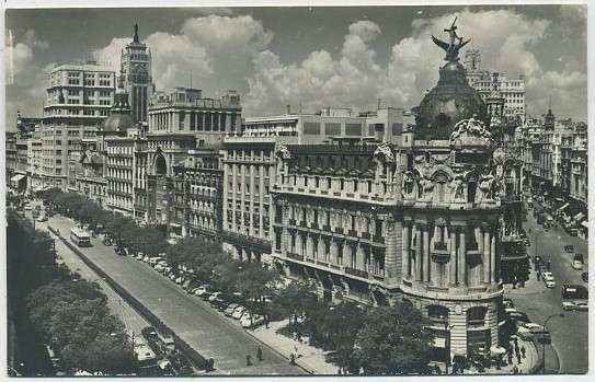 POSTAL DE MADRID. EL FENIX Y PUERTA DE ALCALA Nº 25