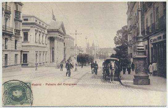POSTAL ANTIGUA MADRID (REPRODUCCION): PALACIO DE CONGRESO