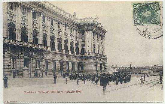 POSTAL ANTIGUA MADRID (REPRODUCCION): CALLE BAILEN Y PALACIO REAL