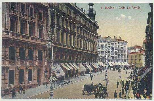 POSTAL ANTIGUA MADRID (REPRODUCCION): CALLE DE SEVILLA