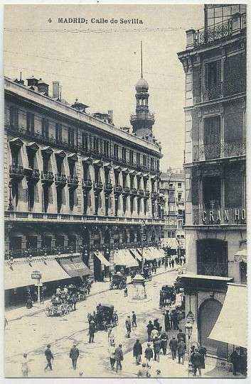 POSTAL ANTIGUA MADRID (REPRODUCCION): CALLE DE SEVILLA
