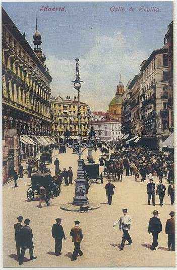 POSTAL ANTIGUA MADRID (REPRODUCCION): CALLE DE SEVILLA