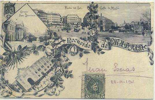 POSTAL ANTIGUA MADRID (REPRODUCCION): RECUERDO DE MADRID
