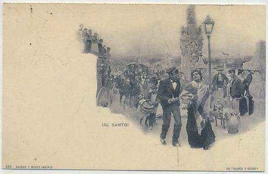 POSTAL ANTIGUA MADRID (REPRODUCCION): AL SANTO
