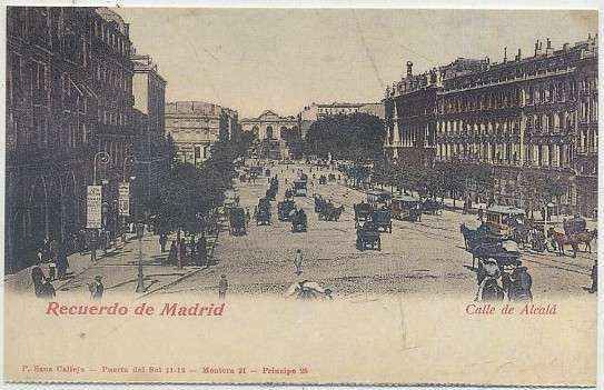 POSTAL ANTIGUA MADRID (REPRODUCCION): RECUERDO DE MADRID. CALLE DE ALCALA