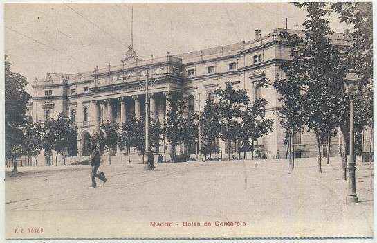 POSTAL ANTIGUA MADRID (REPRODUCCION): BOLSA DE COMERCIO