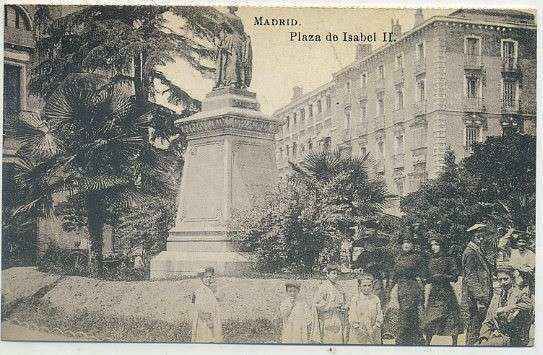 POSTAL ANTIGUA MADRID (REPRODUCCION): PLAZA DE ISABEL ll