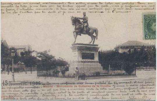 POSTAL ANTIGUA MADRID (REPRODUCCION): MONUMENTO DE GUTIERREZ DE LA CONCHA