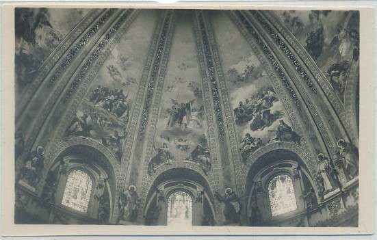 POSTAL DE MADRID: IGLESIA DE SAN FRANCISCO. INTERIOR DE LA CUPULA