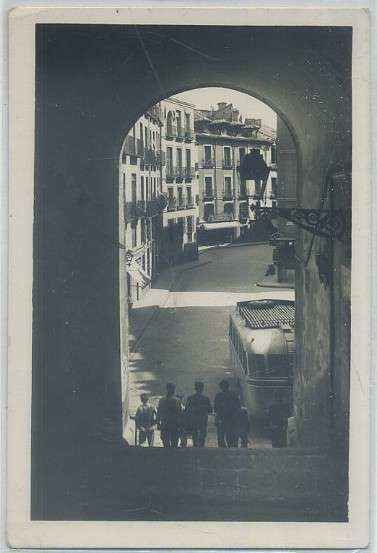 POSTAL DE MADRID: ESCALINATA DEL PULPITO