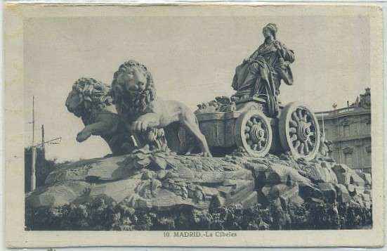 POSTAL DE MADRID: LAS CIBELES Nº 10
