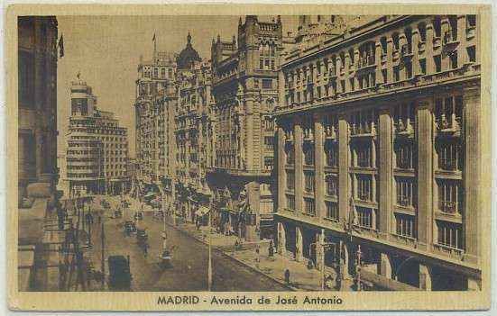 POSTAL DE MADRID: AVENIDA DE JOSE ANTONIO