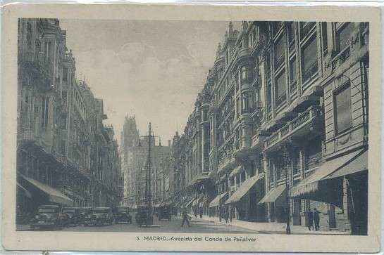 POSTAL DE MADRID: AVENIDA DEL CONDE DE PEÑALVER Nº 5