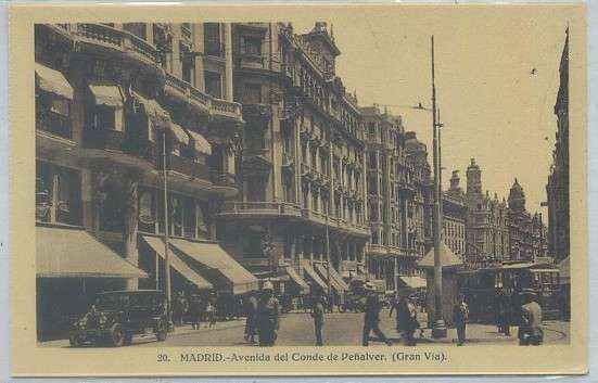 POSTAL DE MADRID: AVENIDA DEL CONDE DE PEÑALVER Nº 20