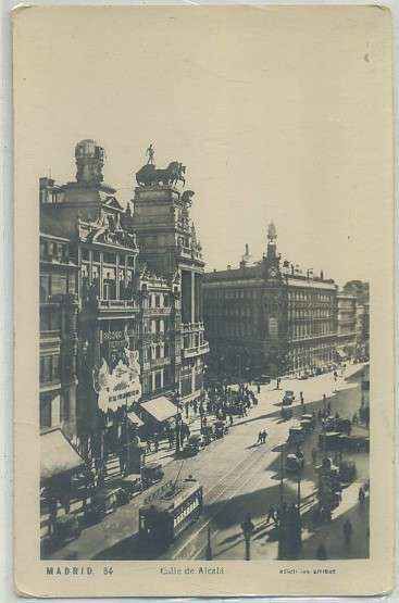 POSTAL DE MADRID: CALLE ALCALA