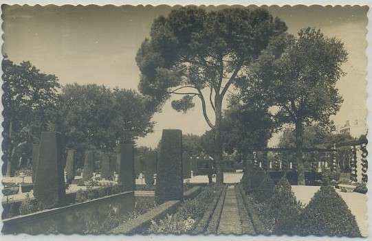POSTAL DE MADRID: JARDINES DEL PARQUE ZOOLOGICO DEL RETIRO Nº 57
