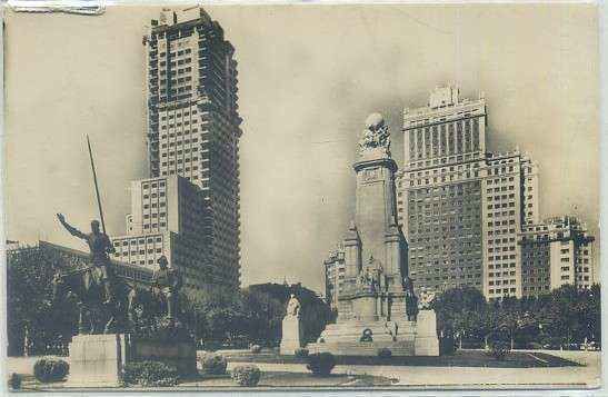 POSTAL DE MADRID: PLAZA DE ESPAÑA Nº 101