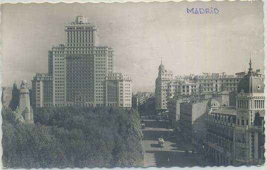 POSTAL DE MADRID: PLAZA DE ESPAÑA Nº 161