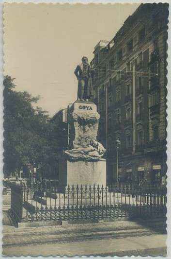 POSTAL DE MADRID: MONUMENTO AL PINTOR GOYA Nº 80