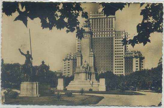 POSTAL DE MADRID: PLAZA DE ESPAÑA Nº 101