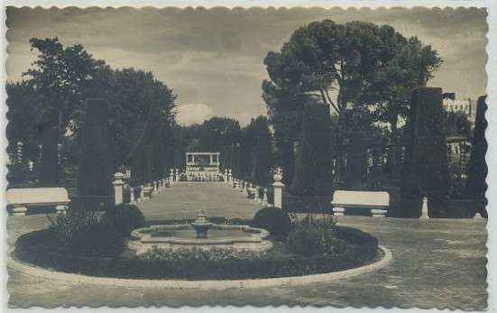 POSTAL DE MADRID: JARDINES DEL PARQUE ZOOLOGICO DEL RETIRO Nº 70
