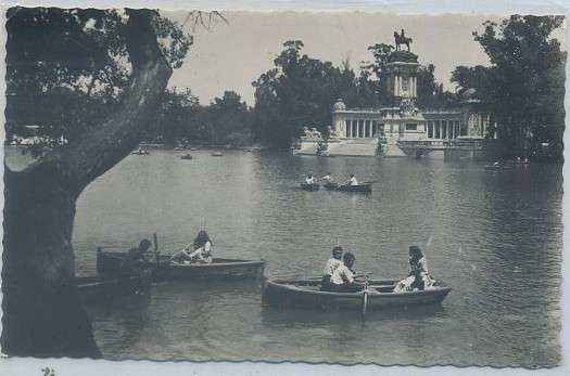 POSTAL DE MADRID: ESTANQUE DEL RETIRO Nº 34