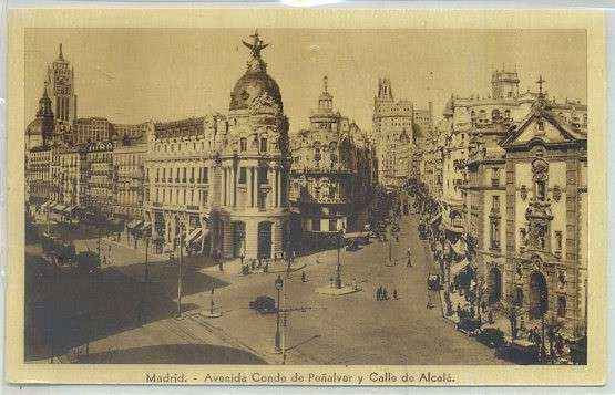 POSTAL DE MADRID: AVDA. CONDE PEÑALVER Y CALLE DE ALCALA