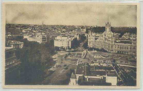 POSTAL DE MADRID: VISTA DESDE EL CIRCULO DE BELLAS ARTES Nº 8