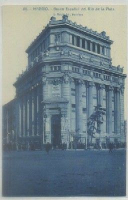 POSTAL ANTIGUA DE MADRID. BANCO ESPAÑOL DEL RIO DE LA PLATA Nº 48