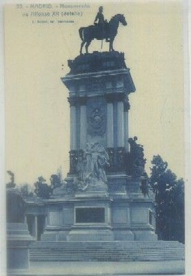 POSTAL ANTIGUA DE MADRID. MONUMENT DE ALFONSO Xll. DETALLE  Nº 55