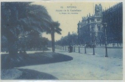 POSTAL ANTIGUA DE MADRID. PASEO DE LA CASTELLANA Nº 49