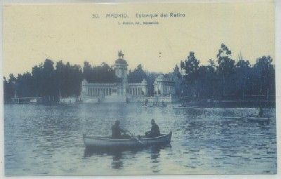POSTAL ANTIGUA DE MADRID. ESTANQUE DEL RETIRO Nº 50