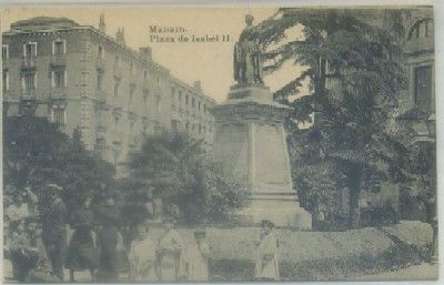 POSTAL ANTIGUA DE MADRID. PLAZA DE ISABEL ll