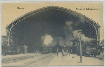 POSTAL ANTIGUA DE MADRID. ESTACION DE MEDIODIA