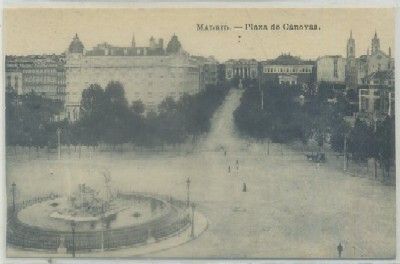 POSTAL ANTIGUA DE MADRID. PLAZA DE CANOVAS
