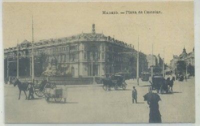 POSTAL ANTIGUA DE MADRID. PLAZA DE CASTELAR