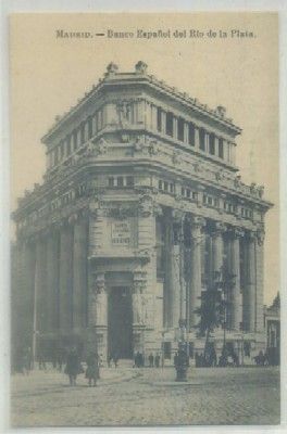 POSTAL ANTIGUA DE MADRID. BANCO ESPAÑOL DEL RIO DE LA PLATA
