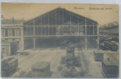 POSTAL ANTIGUA DE MADRID. ESTACION DEL NORTE