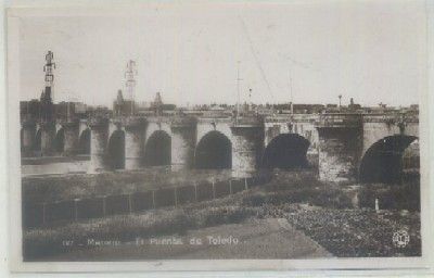 POSTAL ANTIGUA DE MADRID. EL PUENTE DE TOLEDO