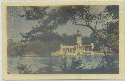 POSTAL DE MADRID. PARQUE DEL RETIRO. ESTANQUE