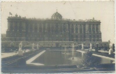 POSTAL DE MADRID. PALACIO Y NUEVOS JARDINES