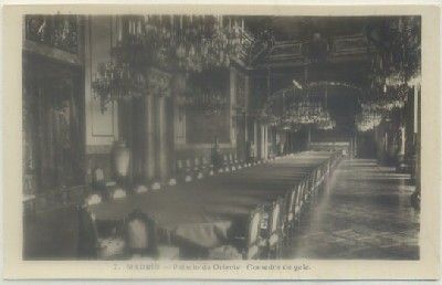 POSTAL DE MADRID. PALACIO DE ORIENTE. COMEDOR DE GALA