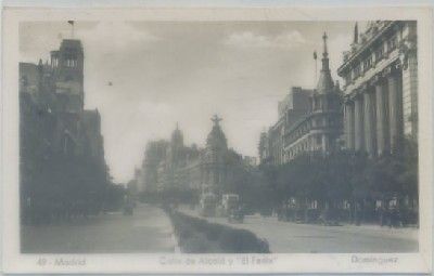 POSTAL DE MADRID. CALLE DE ALCALA Nº 49