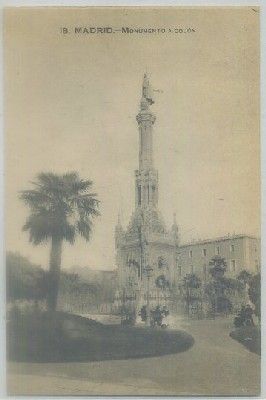 POSTAL ANTIGUA DE MADRID. MONUMENTO A COLON Nº 18