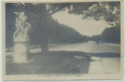POSTAL ANTIGUA DE MADRID. RETIRO. PASEO DE LOS COCHES Nº 40