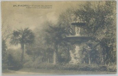 POSTAL ANTIGUA DE MADRID. PARQUE DEL RETIRO. FUENTE DE LA ALCACHOFA Nº 24