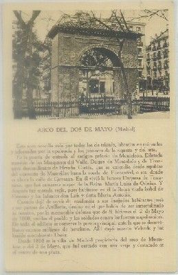 POSTAL ANTIGUA DE MADRID. ARCO DEL DOS DE MAYO