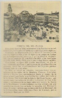 POSTAL ANTIGUA DE MADRID. PUERTA DEL SOL